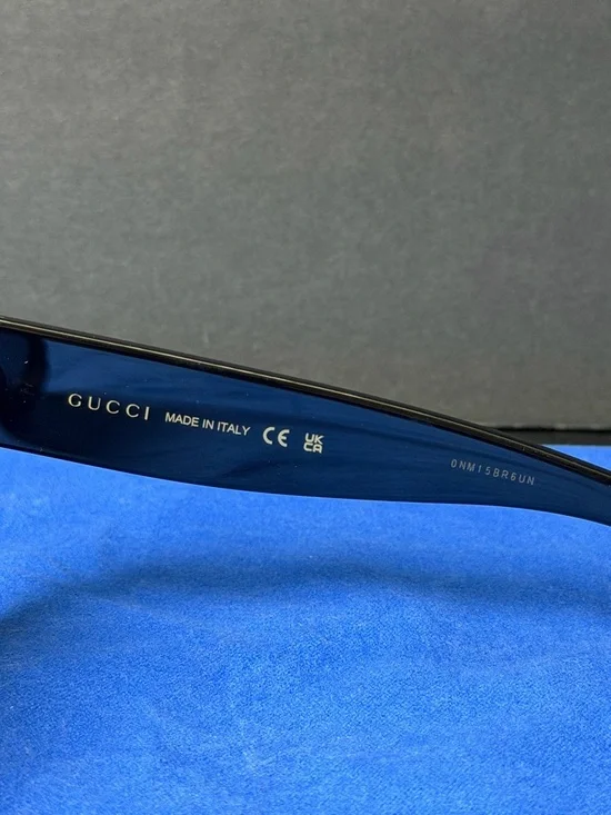 NEW Authentic Gucci Black and Grey Oversized Sunglasses GG1789S - Picture 7 of 10